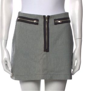 Reformation plaid mini skirt